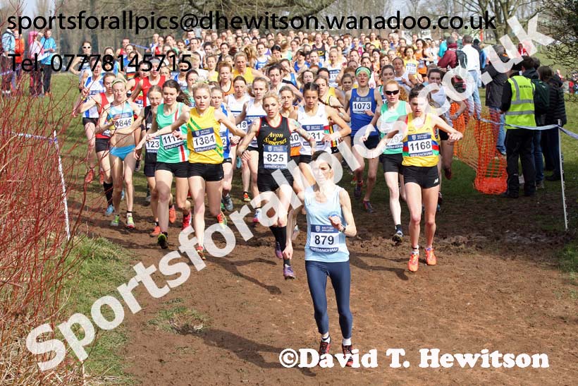 Senior womens 2016 Inter Counties Cross Country Champs. and Cross Challenge Final, Cofton Park, Birmingham. Photo: David T. Hewitson/Sports for All Pics